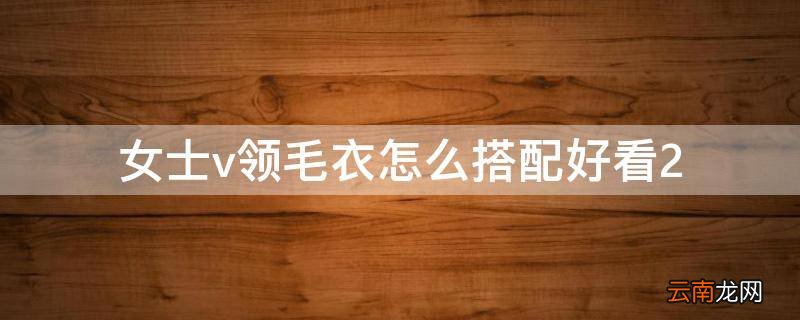 女士v领毛衣怎么搭配好看2
