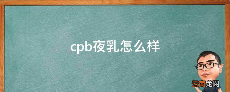 cpb夜乳怎么样