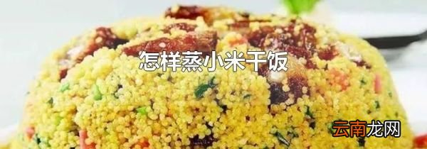 怎样蒸小米干饭