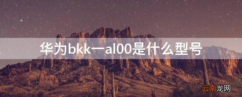 华为bkk一al00是什么型号的手机 华为bkk一al00是什么型号