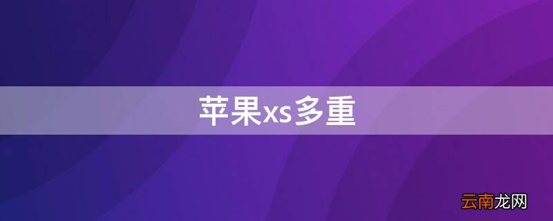 iPhonexs多重