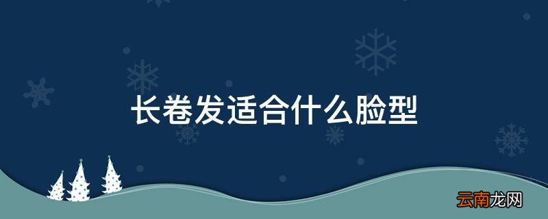 长卷发适合什么脸型