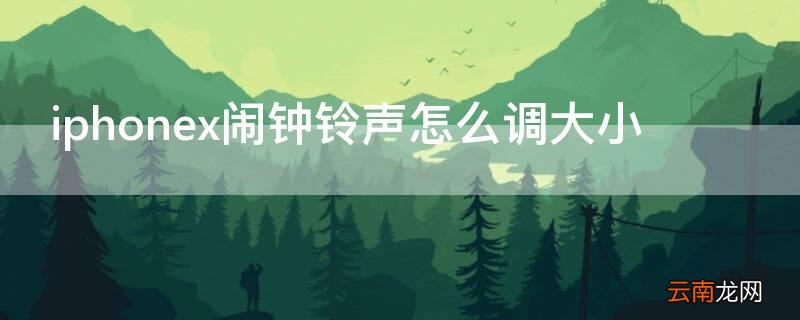 iPhonex闹钟铃声怎么调大小 iphonex怎么调整闹钟铃声大小