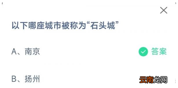以下哪座城市被称为石头城 以下哪座城市被称为石头城市