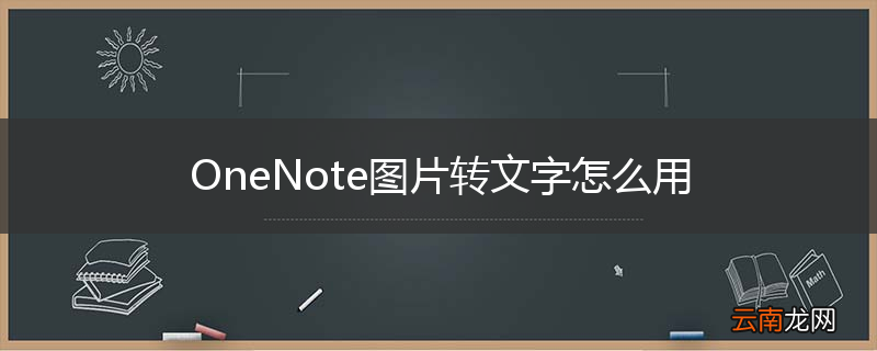 OneNote图片转文字怎么用
