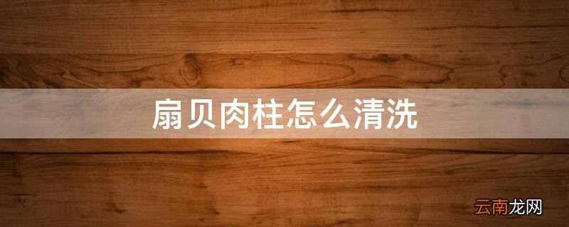 扇贝肉柱怎么清洗图解 扇贝肉柱怎么清洗