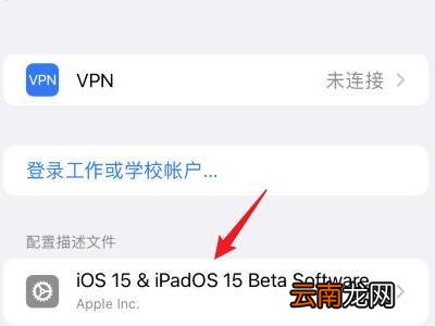 ios15的描述文件在哪里