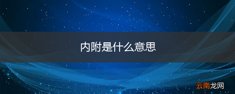 内附是什么意思