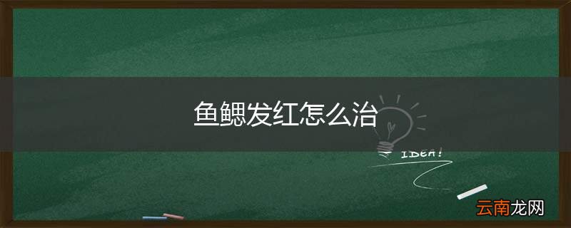 鱼鳃发红怎么治