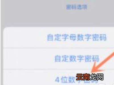 苹果12怎么设置4位数密码