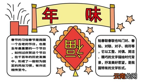 年味手抄报 年味手抄报怎么画