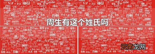 周生有这个姓氏吗