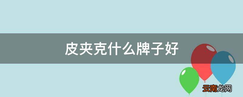 皮夹克什么牌子好