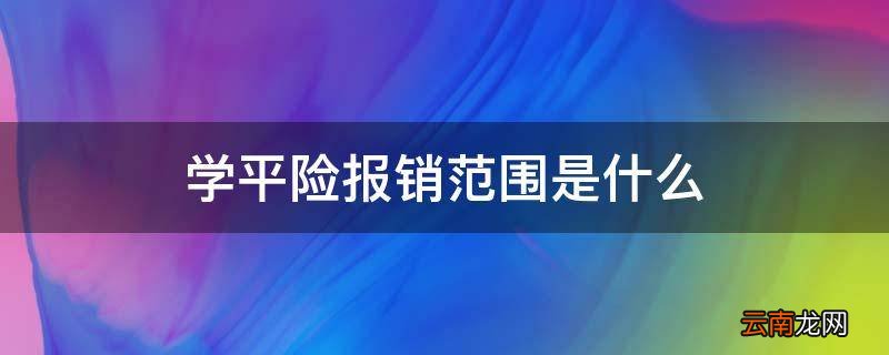 学平险报销范围是什么