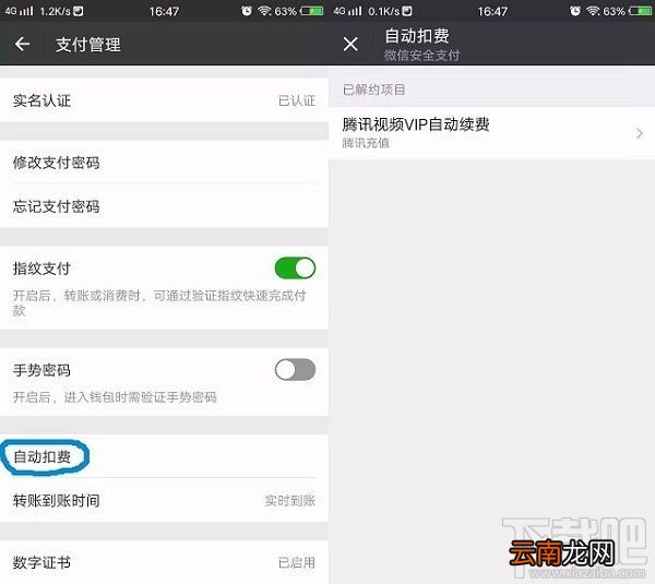 微信自动扣费功能怎么关闭？