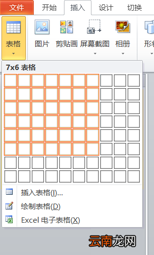 PPT中快捷插入表格具体操作步骤