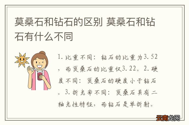 莫桑石和钻石的区别 莫桑石和钻石有什么不同