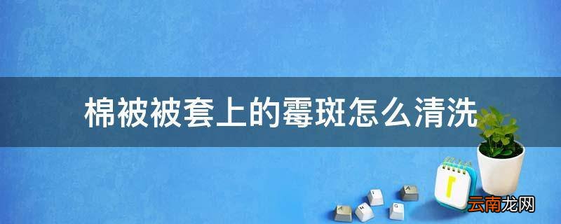 棉被被套上的霉斑怎么清洗