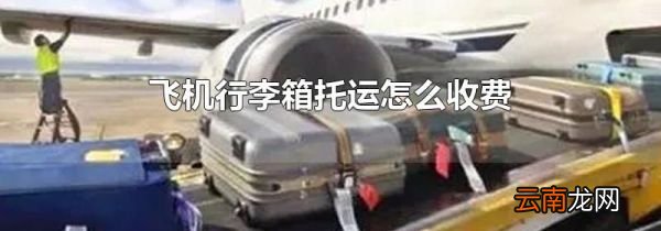 飞机行李箱托运怎么收费