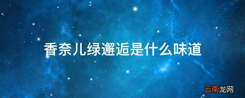 香奈儿绿邂逅是什么味道