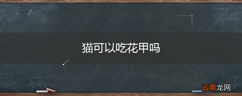 猫可以吃花甲吗