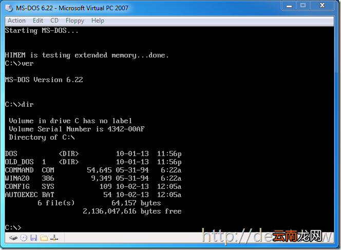 MSDN上MS-DOS