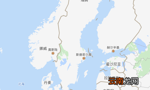 挪威地理位置