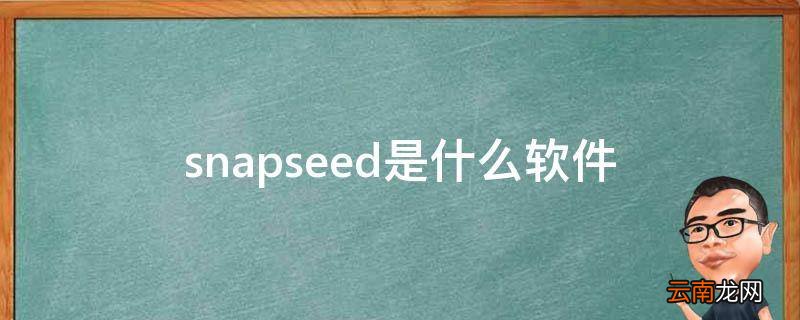 snapseed是什么软件