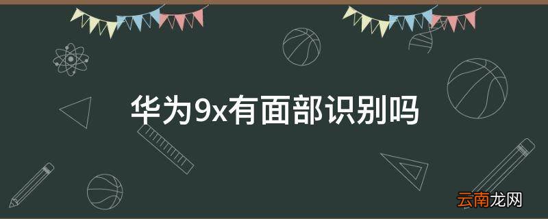 华为9x有面部识别吗