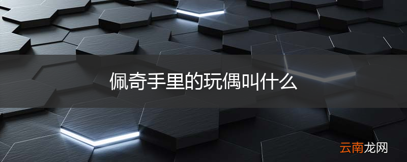 佩奇手里的玩偶叫什么