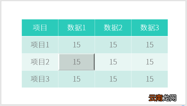 ppt表格单元格实现凹凸效果具体操作方法