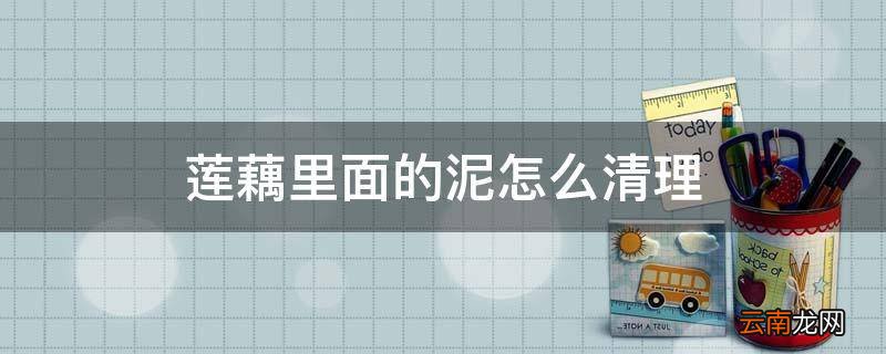 莲藕里面的泥怎么清理