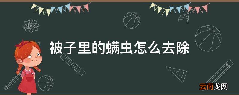 被子里的螨虫怎么去除