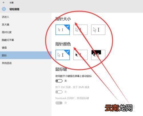Win 10系统怎么改鼠标指针的大小和颜色