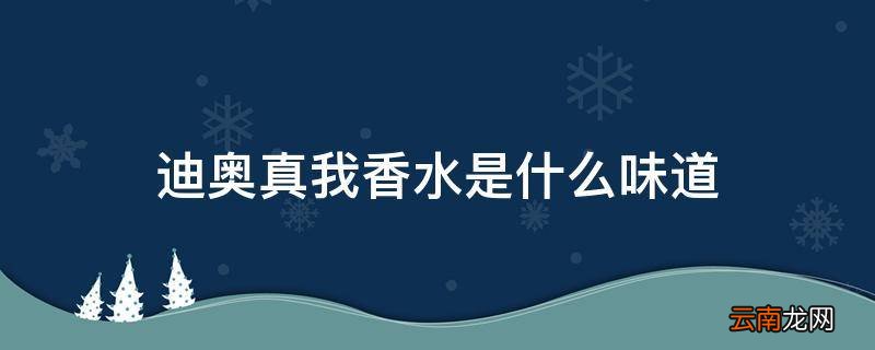 迪奥真我香水是什么味道