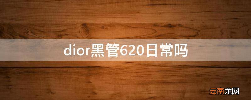 dior黑管620日常吗