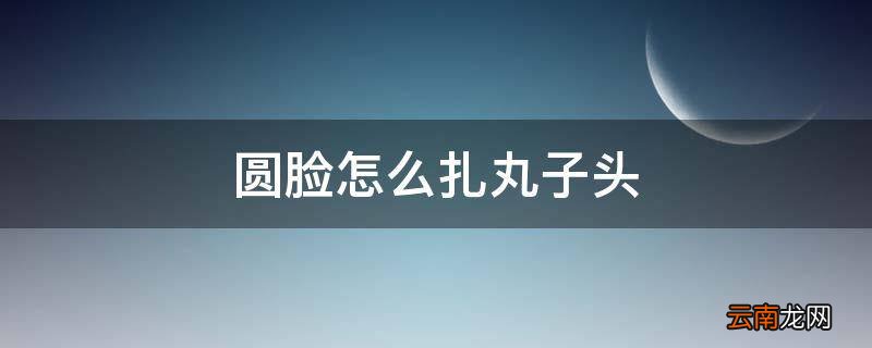 圆脸怎么扎丸子头