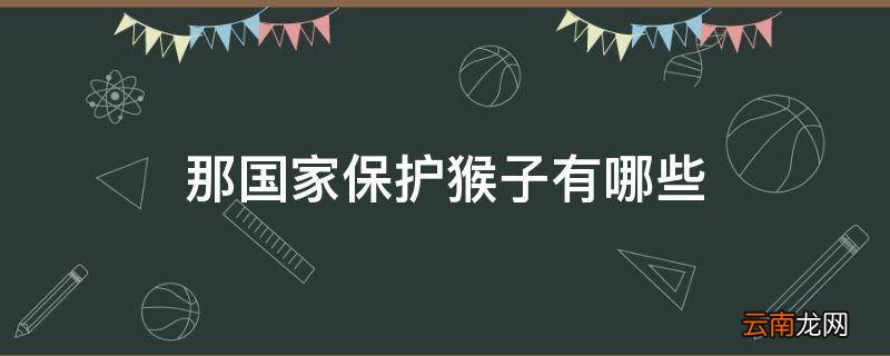 那国家保护猴子有哪些