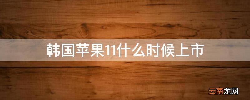 韩国iPhone11什么时候上市 iphone13韩国上市时间