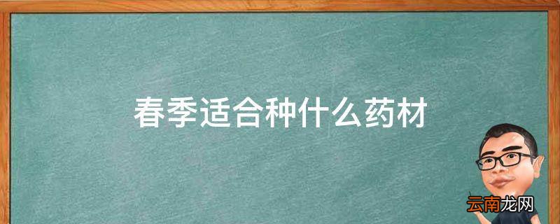 春季适合种什么药材