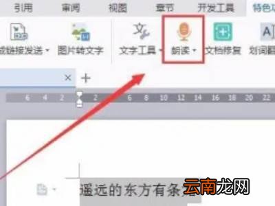 wps朗读功能在哪里