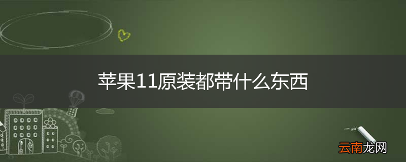 苹果11原装都带什么东西