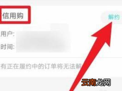 信用购怎么关闭