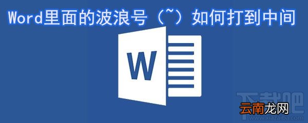 ~ Word里面的波浪号怎么打?如何打到中间