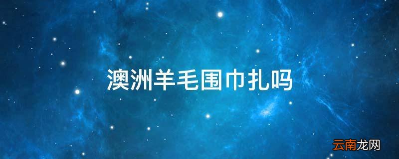 澳洲羊毛围巾扎吗