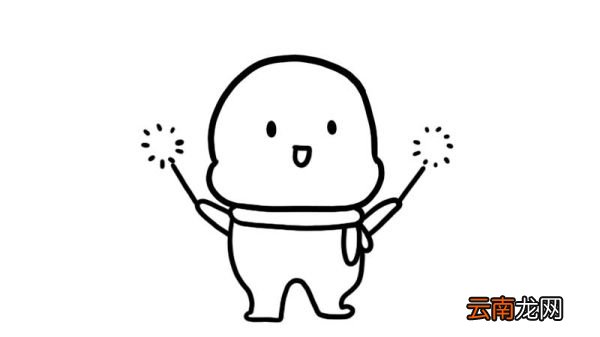 放烟花简笔画