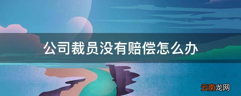 公司裁员没有赔偿怎么办