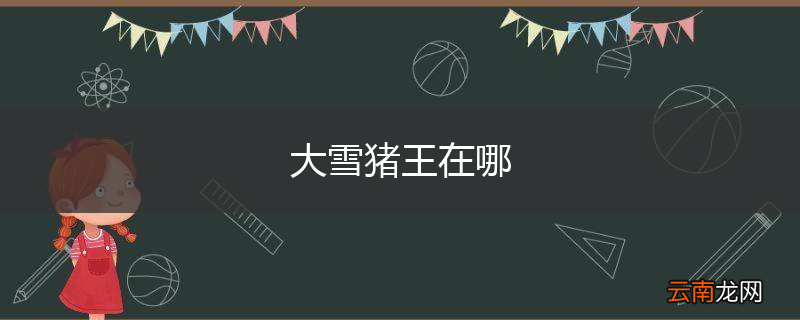 大雪猪王在哪