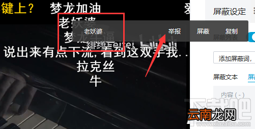 B站怎么举报和屏蔽违规弹幕？