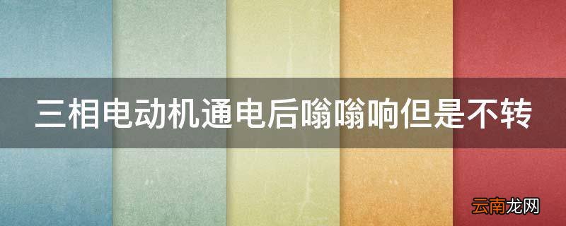 三相电动机通电后嗡嗡响但是不转